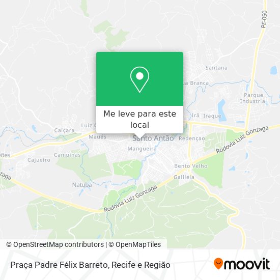 Praça Padre Félix Barreto mapa