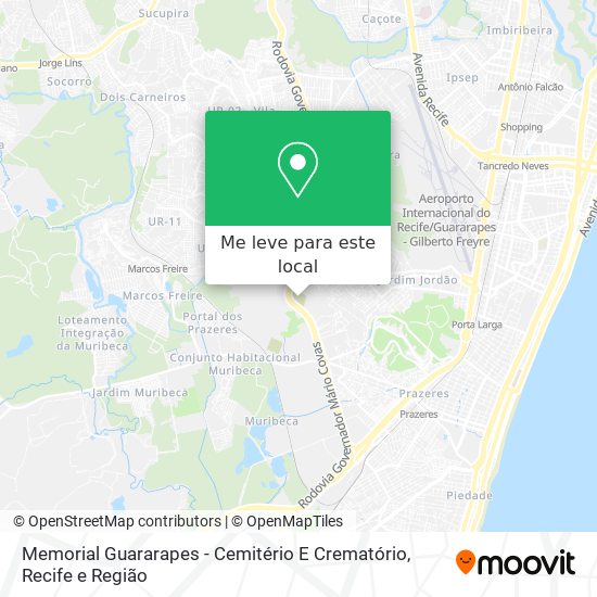 Memorial Guararapes - Cemitério E Crematório mapa