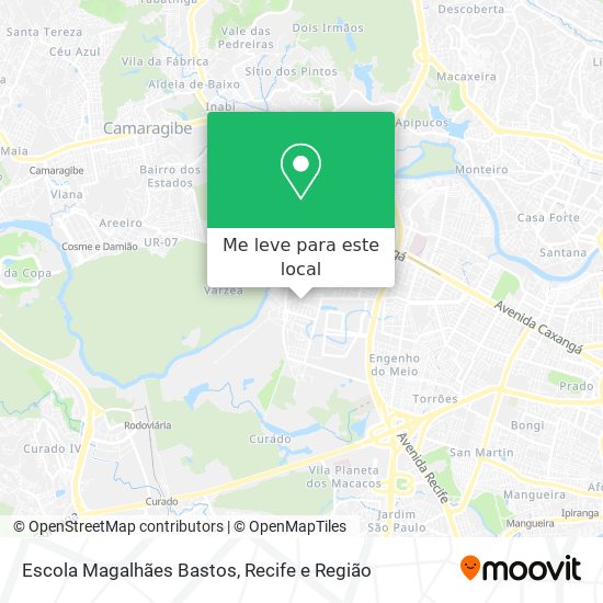 Escola Magalhães Bastos mapa