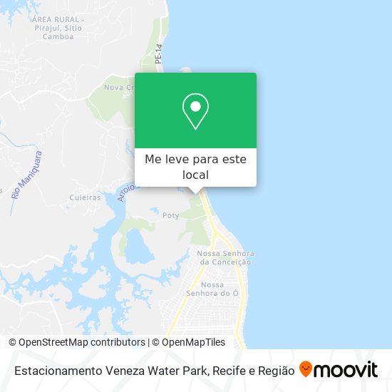 Estacionamento Veneza Water Park mapa