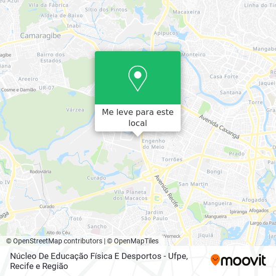 Núcleo De Educação Física E Desportos - Ufpe mapa
