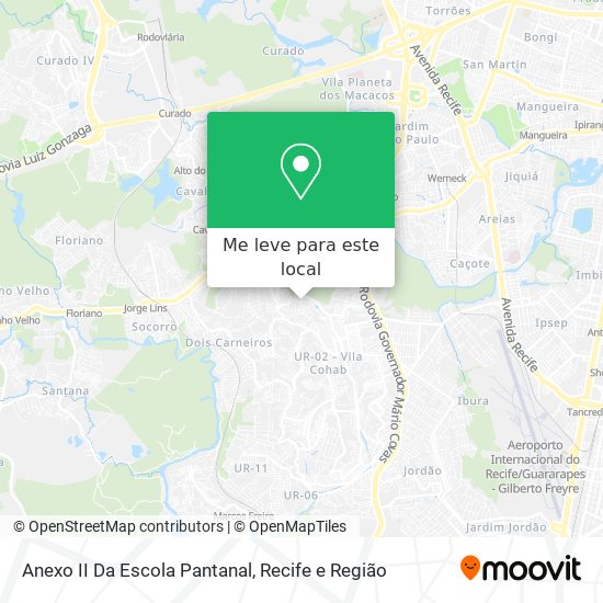 Anexo II Da Escola Pantanal mapa