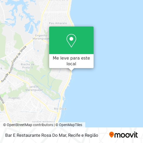 Bar E Restaurante Rosa Do Mar mapa
