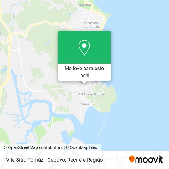 Vila Sítio Tomáz - Cepovo mapa