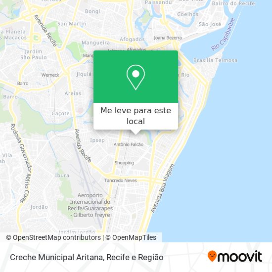 Creche Municipal Aritana mapa