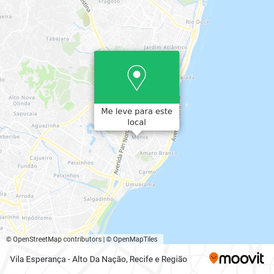 Vila Esperança - Alto Da Nação mapa