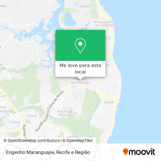 Engenho Maranguape mapa