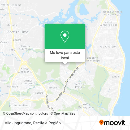 Vila Jaguarana mapa