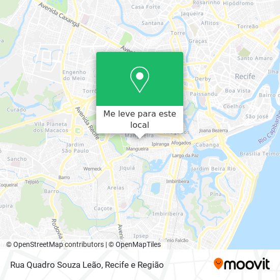 Rua Quadro Souza Leão mapa