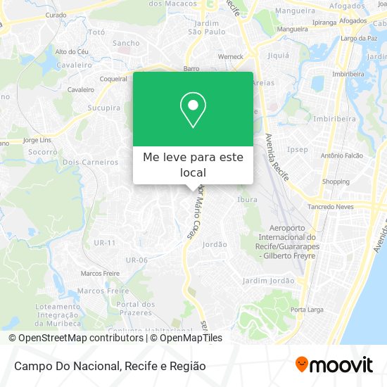 Campo Do Nacional mapa