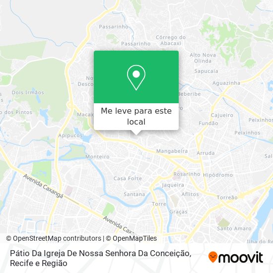 Pátio Da Igreja De Nossa Senhora Da Conceição mapa