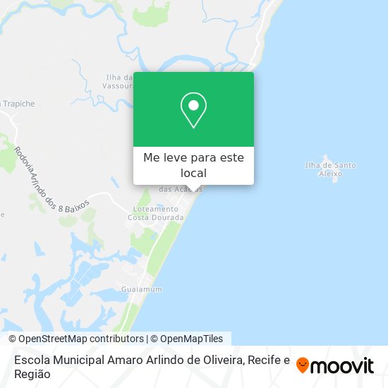 Escola Municipal Amaro Arlindo de Oliveira mapa