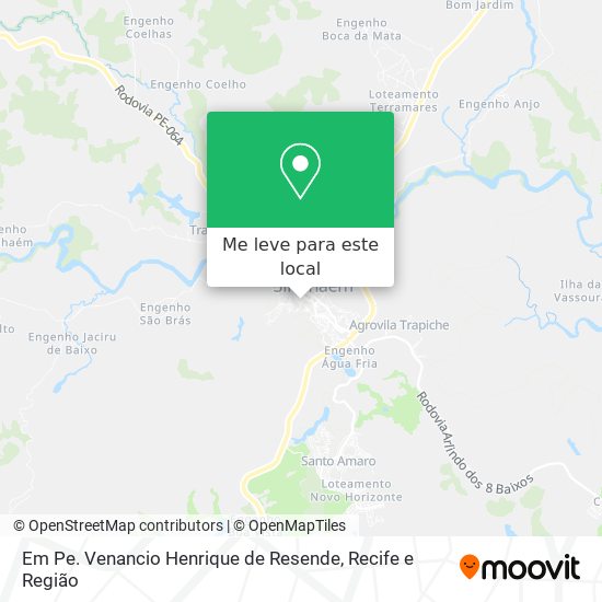 Em Pe. Venancio Henrique de Resende mapa