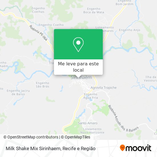 Milk Shake Mix Sirinhaem mapa