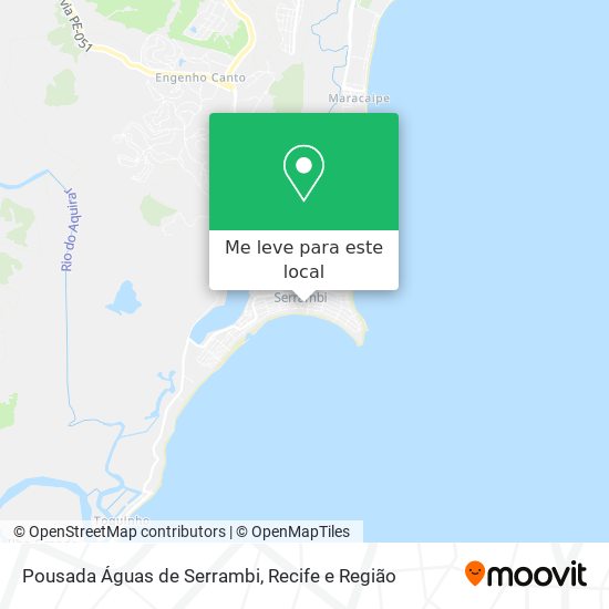 Pousada Águas de Serrambi mapa
