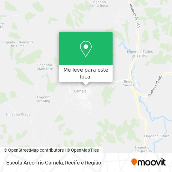 Escola Arco-Íris Camela mapa