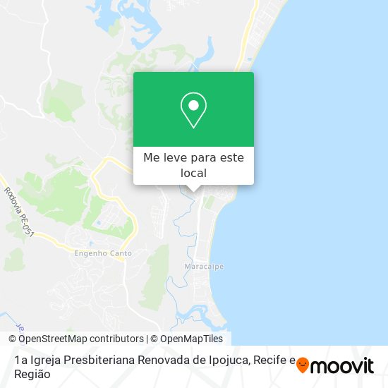 1a Igreja Presbiteriana Renovada de Ipojuca mapa