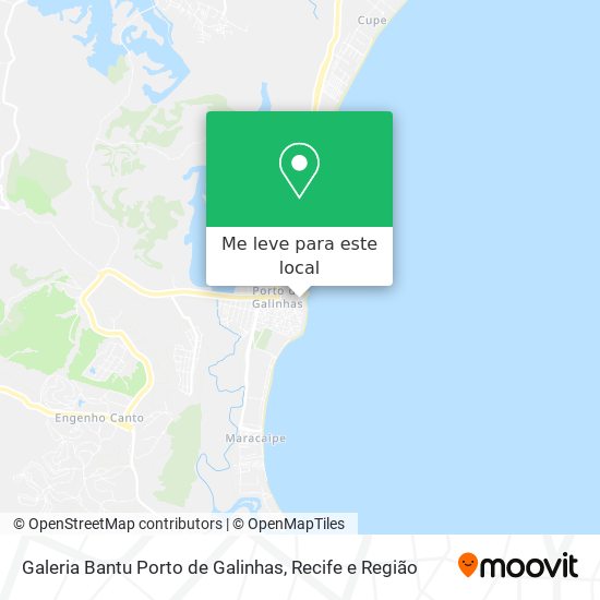 Galeria Bantu Porto de Galinhas mapa