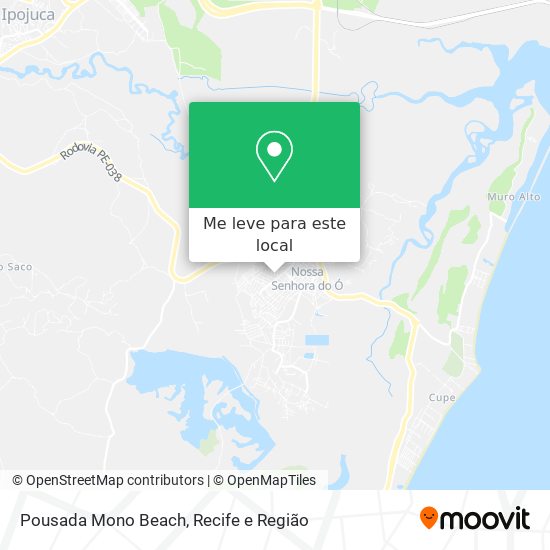 Pousada Mono Beach mapa