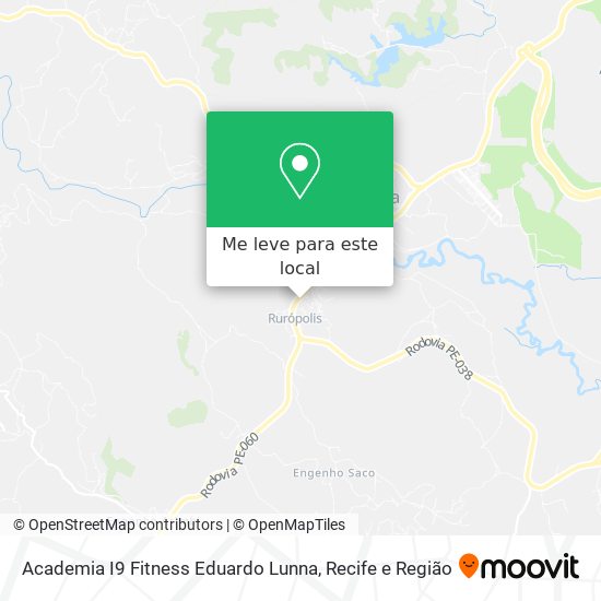 Academia I9 Fitness Eduardo Lunna mapa