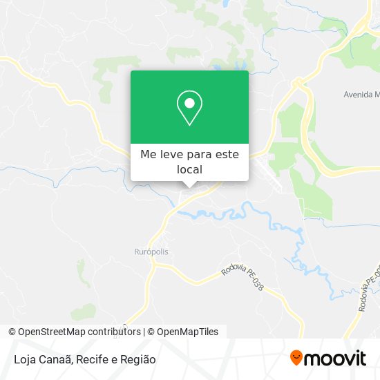 Loja Canaã mapa