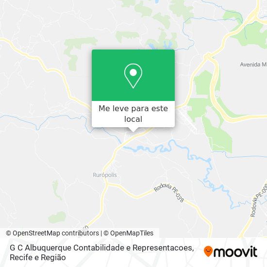 G C Albuquerque Contabilidade e Representacoes mapa