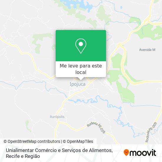 Unialimentar Comércio e Serviços de Alimentos mapa