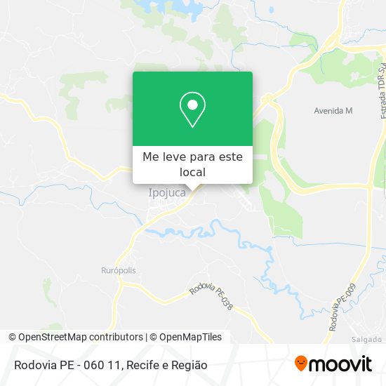 Rodovia PE - 060 11 mapa