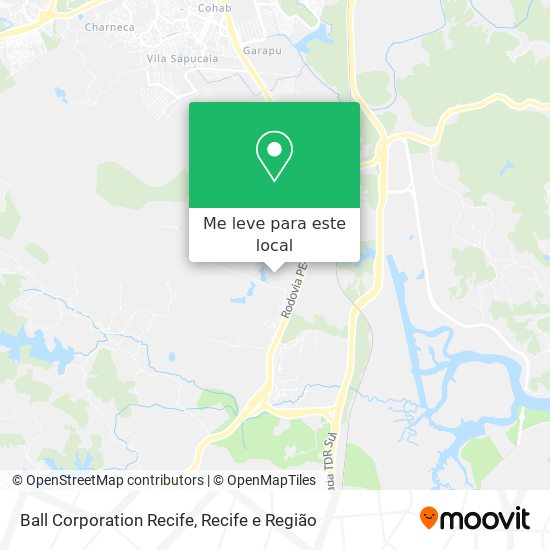 Ball Corporation Recife mapa