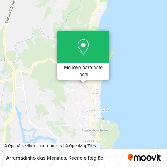 Arrumadinho das Meninas mapa