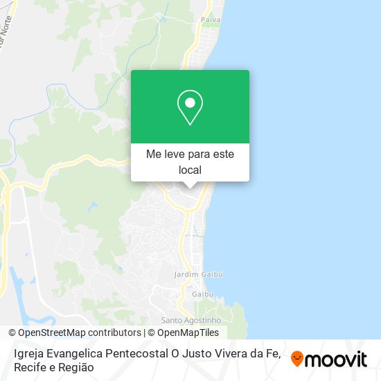 Igreja Evangelica Pentecostal O Justo Vivera da Fe mapa