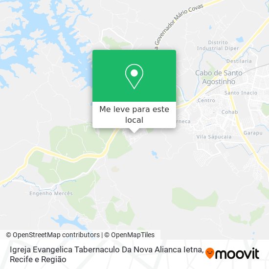Igreja Evangelica Tabernaculo Da Nova Alianca Ietna mapa