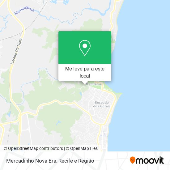 Mercadinho Nova Era mapa