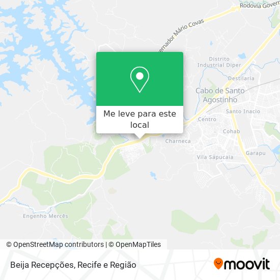 Beija Recepções mapa