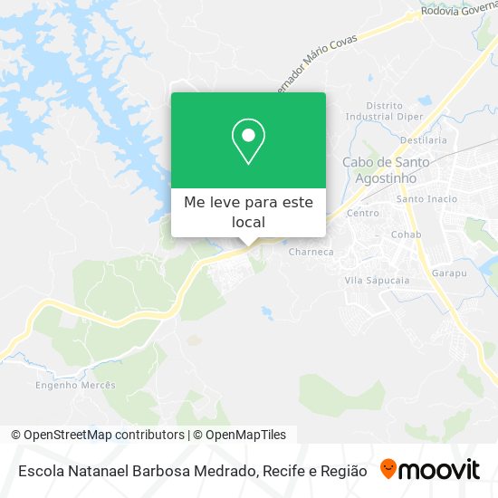 Escola Natanael Barbosa Medrado mapa