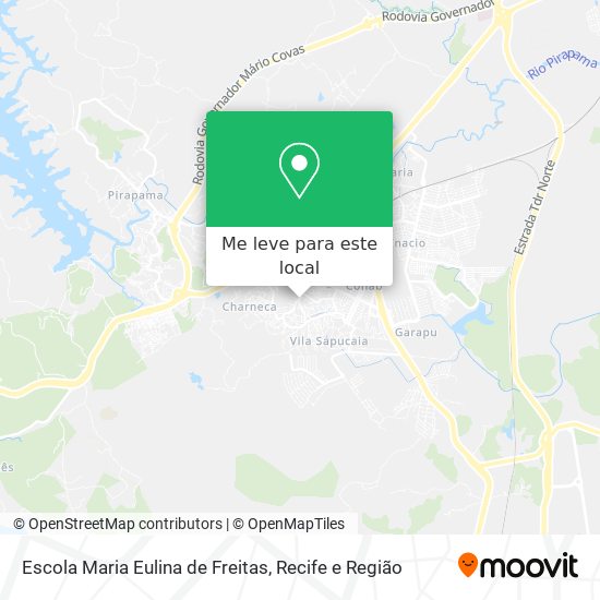 Escola Maria Eulina de Freitas mapa