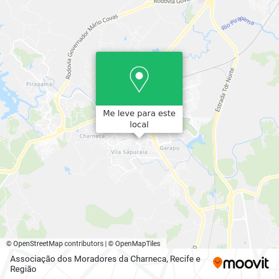Associação dos Moradores da Charneca mapa