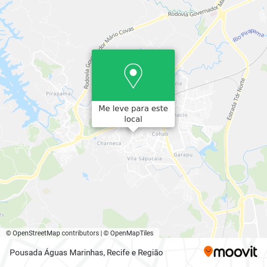 Pousada Águas Marinhas mapa