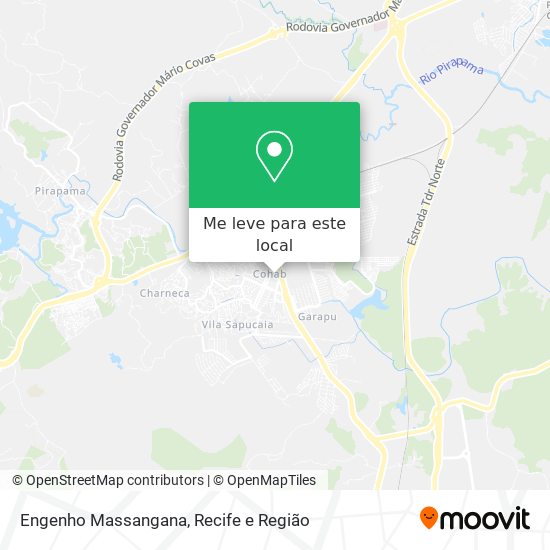 Engenho Massangana mapa