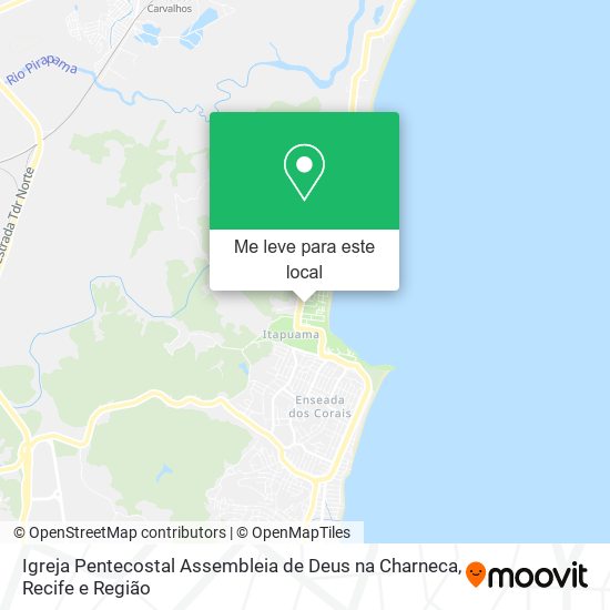 Igreja Pentecostal Assembleia de Deus na Charneca mapa