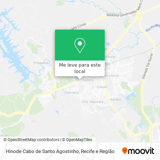 Hinode Cabo de Santo Agostinho mapa