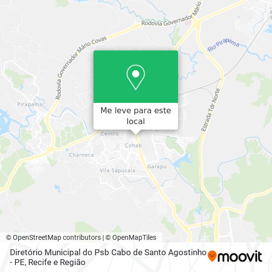Diretório Municipal do Psb Cabo de Santo Agostinho - PE mapa