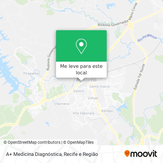 A+ Medicina Diagnóstica mapa