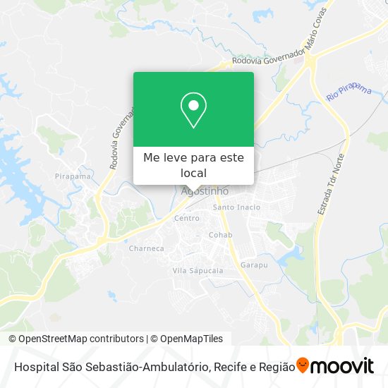 Hospital São Sebastião-Ambulatório mapa