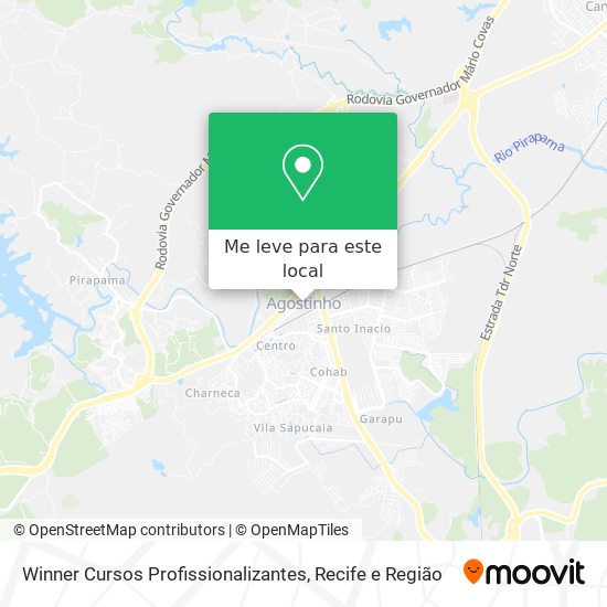 Winner Cursos Profissionalizantes mapa