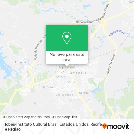 Icbeu-Instituto Cultural Brasil Estados Unidos mapa