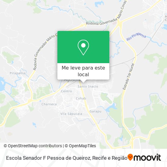 Escola Senador F Pessoa de Queiroz mapa