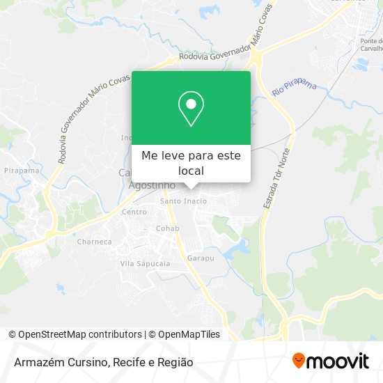 Armazém Cursino mapa