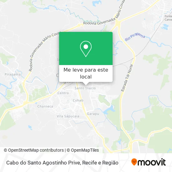 Cabo do Santo Agostinho Prive mapa