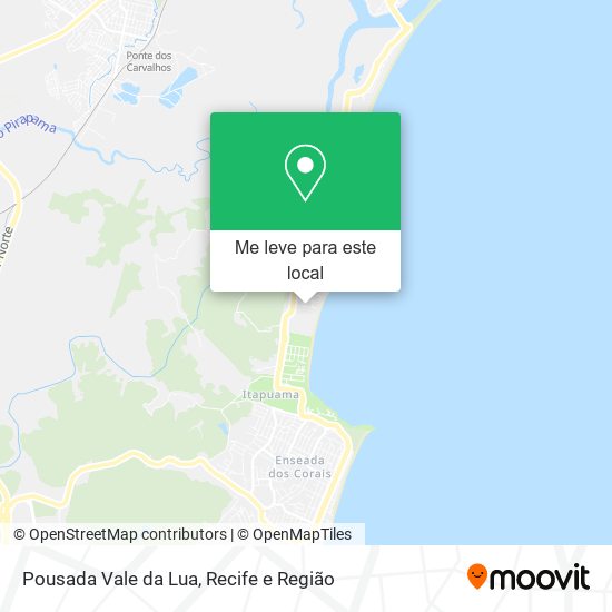 Pousada Vale da Lua mapa